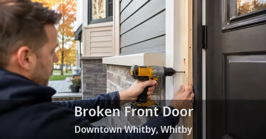 Broken Front Door Downtown Whitby, Whitby - ON