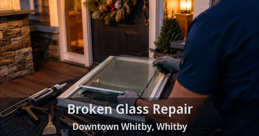 Broken Glass Repair Downtown Whitby, Whitby - ON