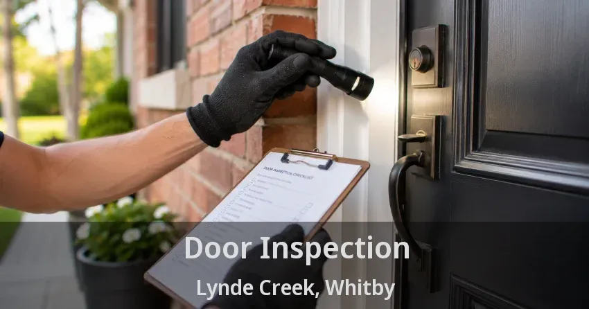 Door Inspection Lynde Creek, Whitby - ON