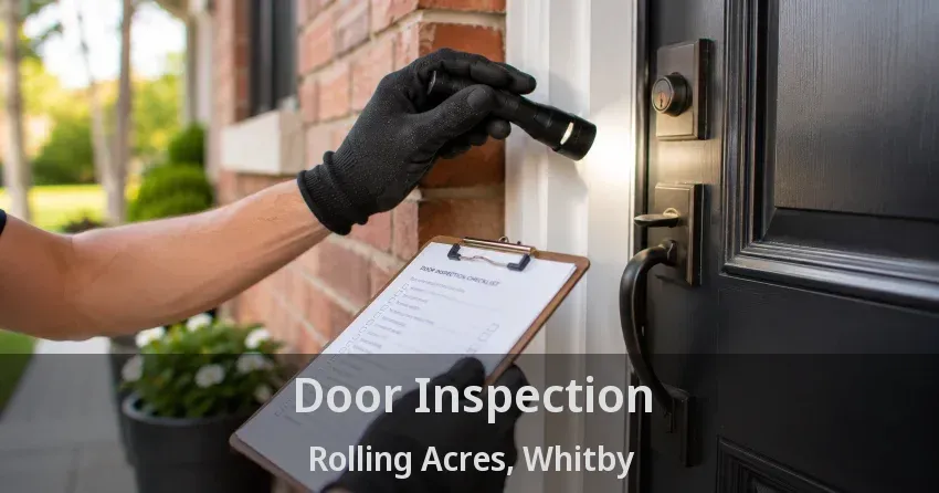 Door Inspection Rolling Acres, Whitby - ON