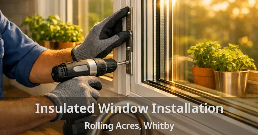 Insulated Window Installation Rolling Acres, Whitby - ON