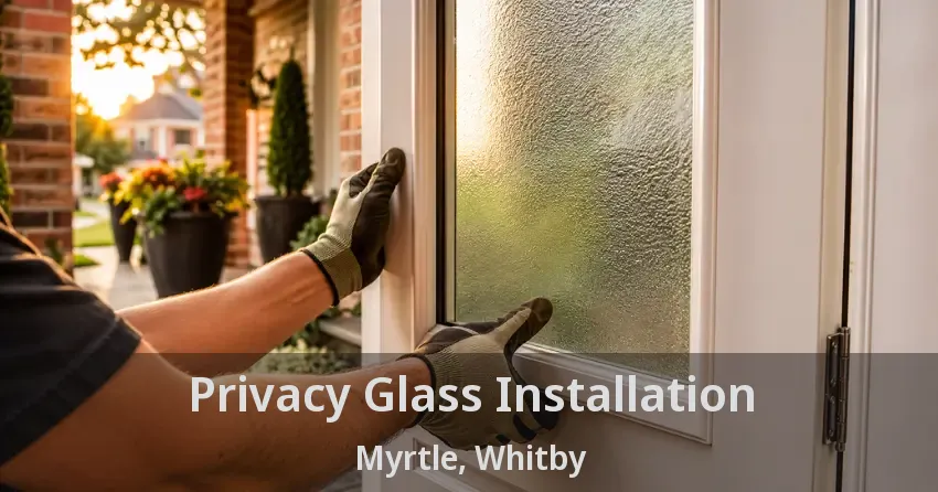 Privacy Glass Installation Myrtle, Whitby - ON