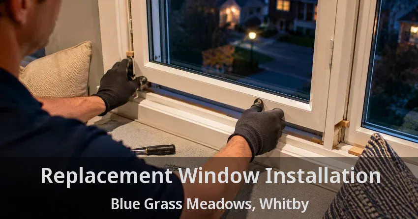 Replacement Window Installation Blue Grass Meadows, Whitby - ON