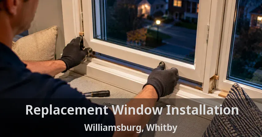 Replacement Window Installation Williamsburg, Whitby - ON