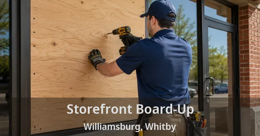 Storefront Board-Up Williamsburg, Whitby - ON
