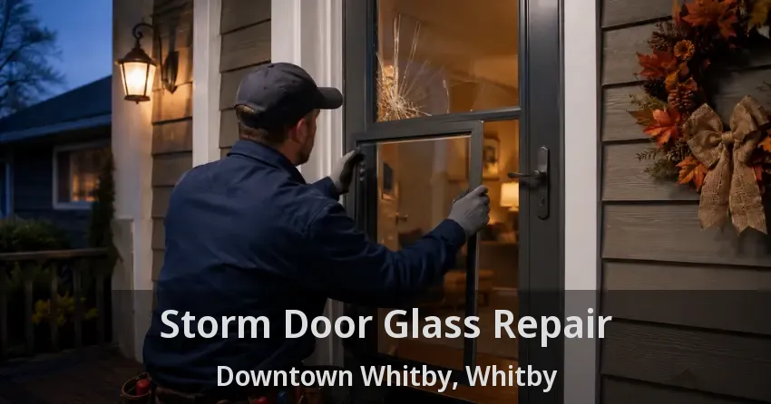 Storm Door Glass Repair Downtown Whitby, Whitby - ON