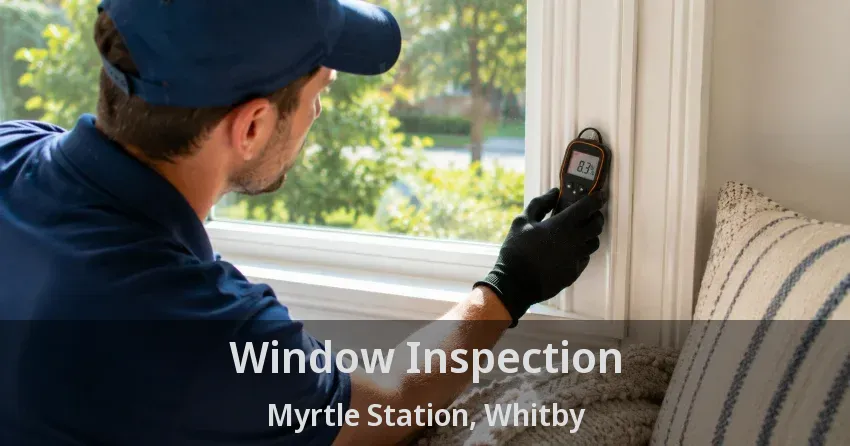 Window Inspection Myrtle Station, Whitby - ON