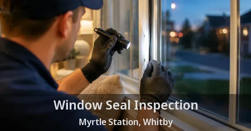 Window Seal Inspection Myrtle Station, Whitby - ON