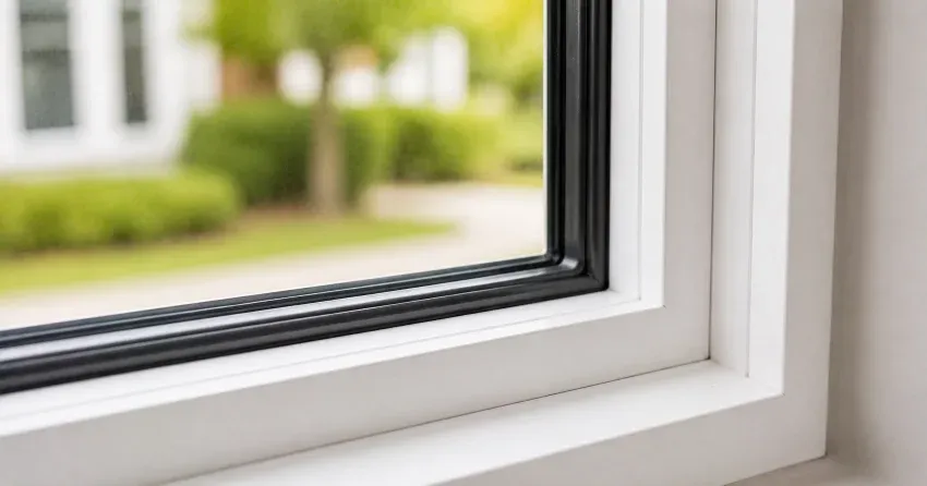 technician repairing window and door hardware in Whitby home