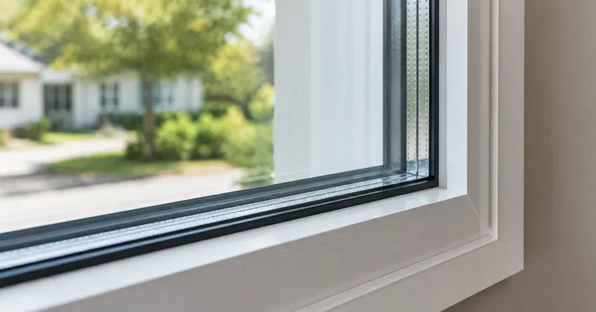 technician replacing window weatherstripping in Ashburn, Whitby home