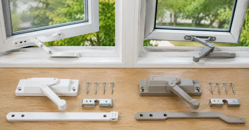 new casement window crank operator installed in Brooklin, Whitby home
